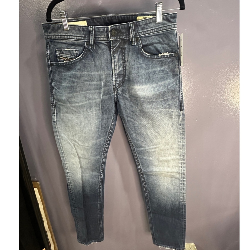 Diesel Thommer-X Slim Skinny Jeans Mens 31x32 Blue Stretch Denim Y2K